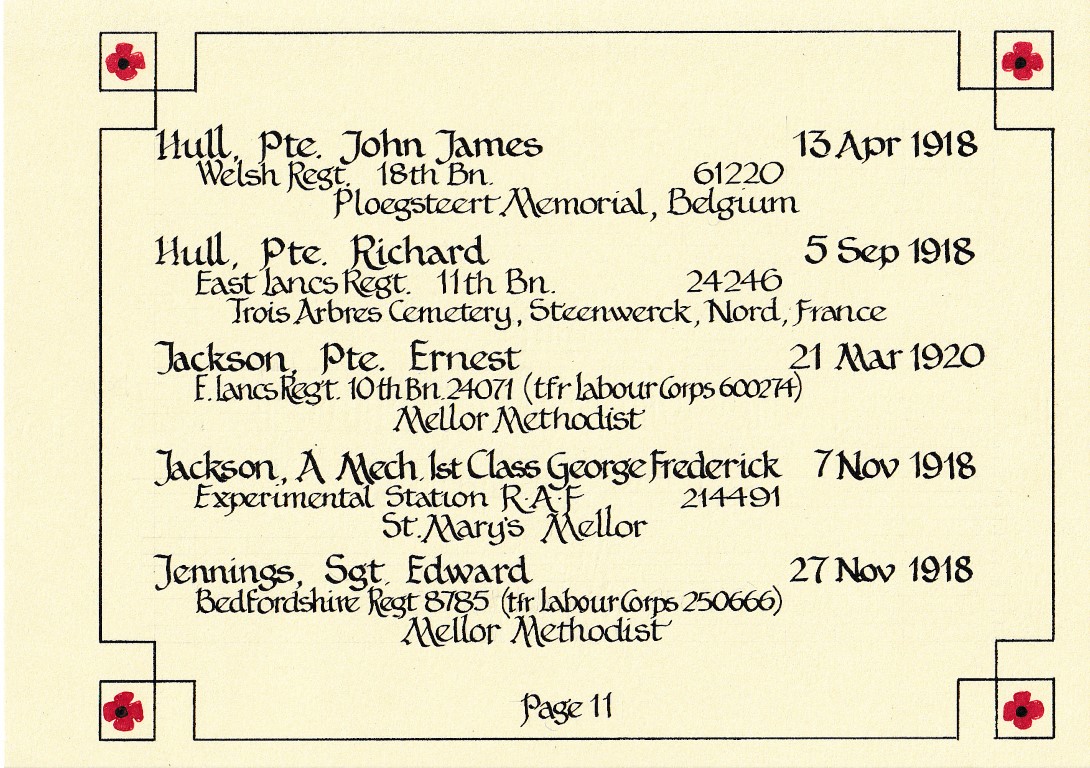 Page 11 Book of remembrance